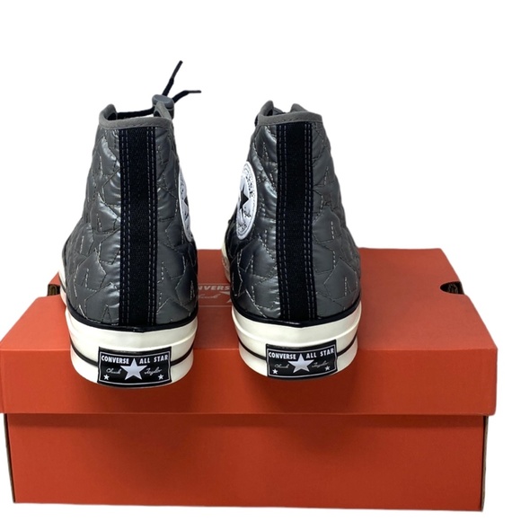 Converse Chuck 70 Quilted High Sneakers Women Size Synthetic Gray Shoes A08719C - Picture 3 of 8